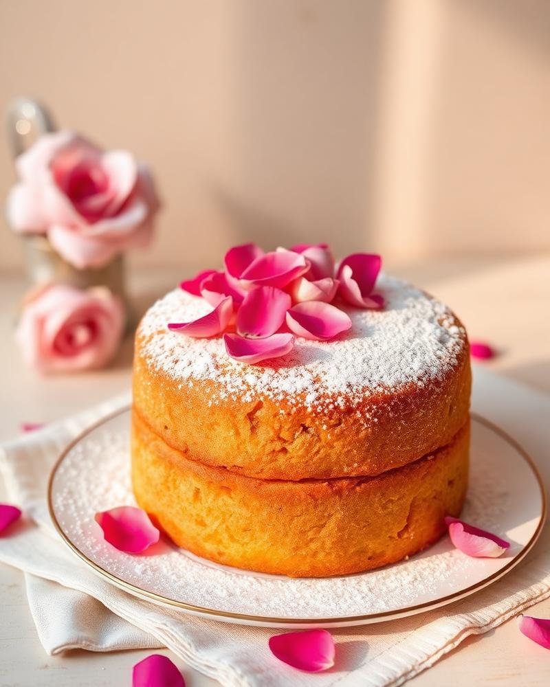 Vanilla Rose Tea Cake